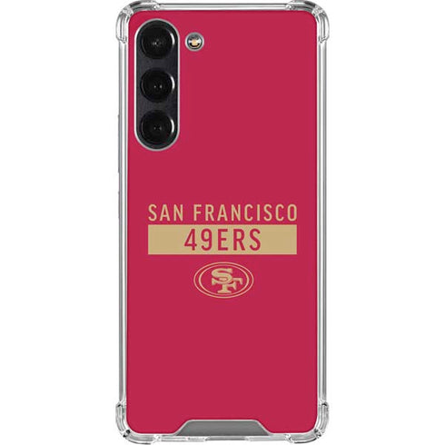 NFL San Francisco 49ers Red Performance Series Galaxy S24 FE Clear Case