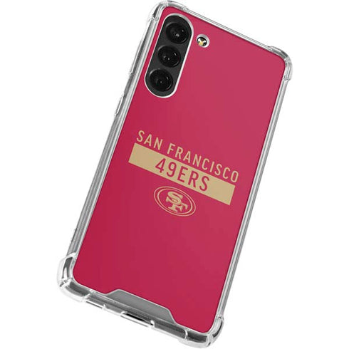 NFL San Francisco 49ers Red Performance Series Galaxy S24 FE Clear Case