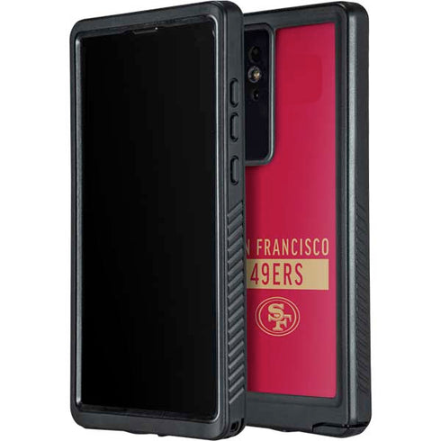 NFL San Francisco 49ers Red Performance Series Galaxy S24 Ultra Waterproof Case