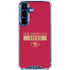 NFL San Francisco 49ers Red Performance Series Galaxy S25 Clear Case