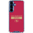 NFL San Francisco 49ers Red Performance Series Galaxy S25 Plus Clear Case