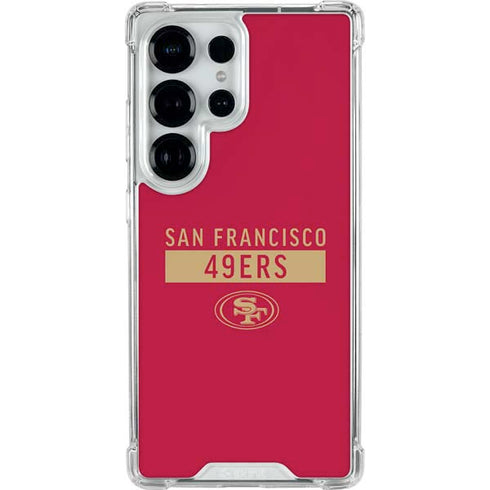 NFL San Francisco 49ers Red Performance Series Galaxy S25 Ultra Clear Case