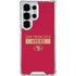 NFL San Francisco 49ers Red Performance Series Galaxy S25 Ultra Clear Case