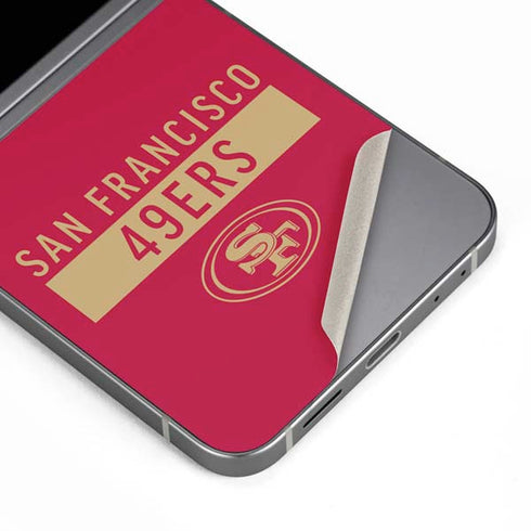 NFL San Francisco 49ers Red Performance Series Galaxy Z Flip6 Skin