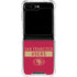 NFL San Francisco 49ers Red Performance Series Galaxy Z Flip6 Clear Case