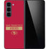 NFL San Francisco 49ers Red Performance Series Galaxy Z Fold5 5G Skin