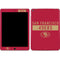 NFL San Francisco 49ers Red Performance Series iPad Skins