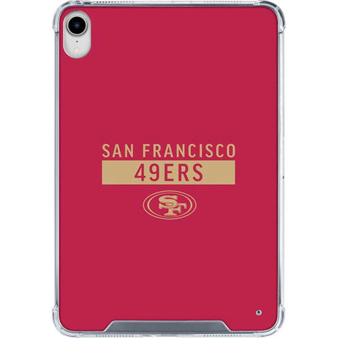 NFL San Francisco 49ers Red Performance Series iPad 11th Gen (2025) Clear Case