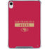 NFL San Francisco 49ers Red Performance Series iPad 11th Gen (2025) Clear Case