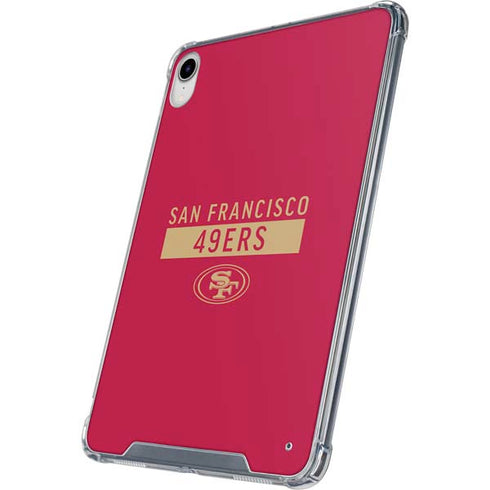 NFL San Francisco 49ers Red Performance Series iPad 11th Gen (2025) Clear Case