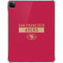 NFL San Francisco 49ers Red Performance Series iPad Pro 11in (2024) Clear Case