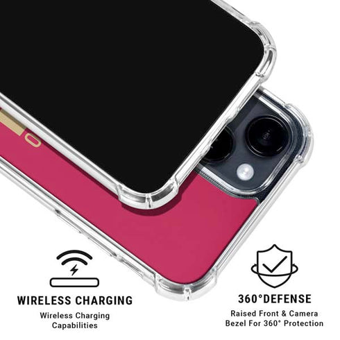 NFL San Francisco 49ers Red Performance Series iPhone 15 Clear Case