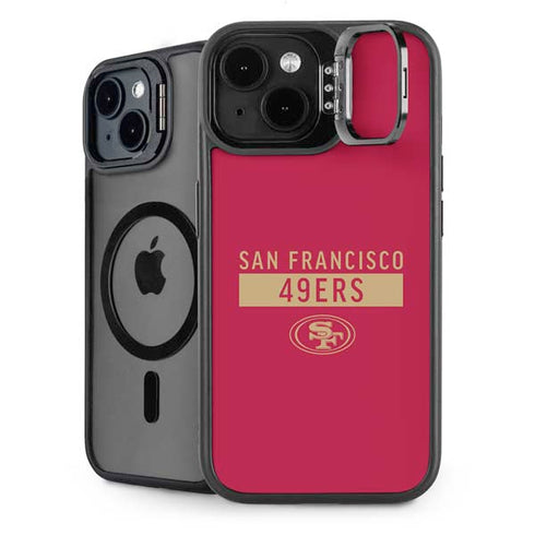 NFL San Francisco 49ers Red Performance Series iPhone 15 Plus Kickstand Case