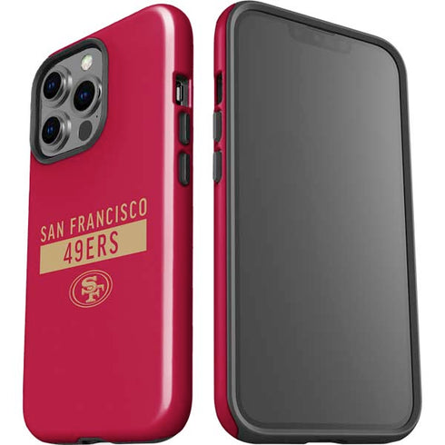 NFL San Francisco 49ers Red Performance Series iPhone 15 Pro Impact Case
