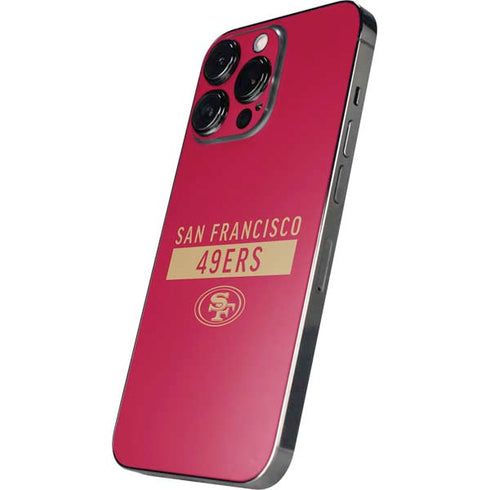 NFL San Francisco 49ers Red Performance Series iPhone 15 Pro Max Skin
