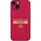 NFL San Francisco 49ers Red Performance Series iPhone 15 Skin