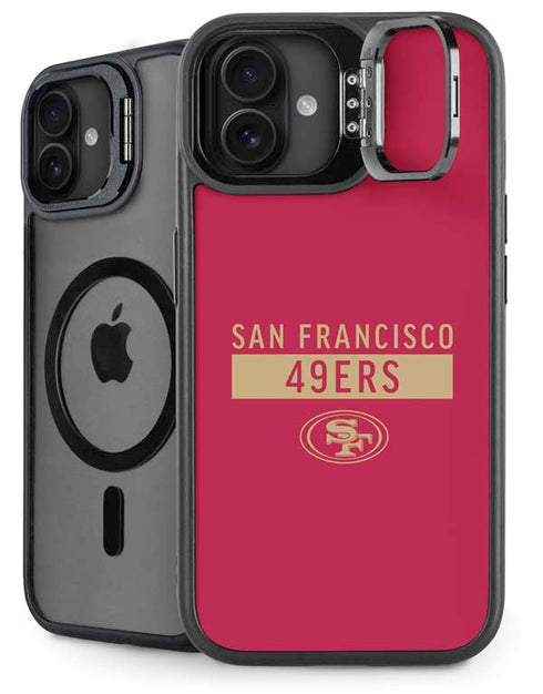 NFL San Francisco 49ers Red Performance Series iPhone 16 Kickstand Case