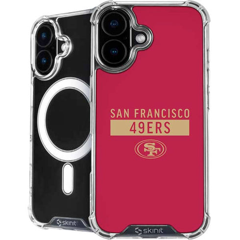 NFL San Francisco 49ers Red Performance Series iPhone 16 MagSafe Case