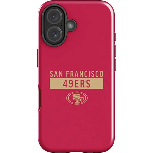 NFL San Francisco 49ers Red Performance Series iPhone 16 Plus Impact Case