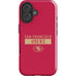 NFL San Francisco 49ers Red Performance Series iPhone 16 Plus Impact Case