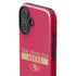 NFL San Francisco 49ers Red Performance Series iPhone 16 Plus Impact Case