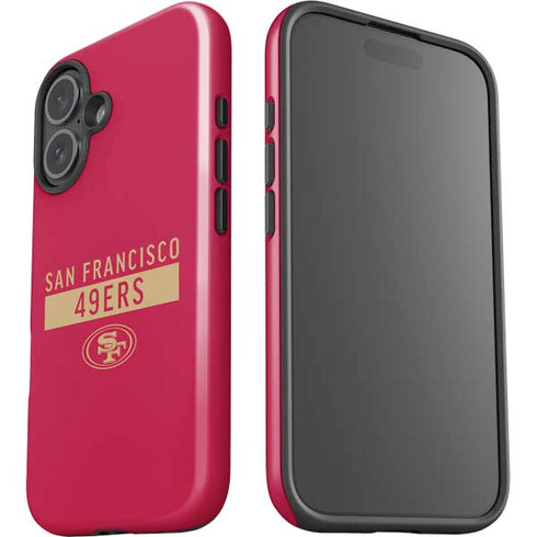 NFL San Francisco 49ers Red Performance Series iPhone 16 Plus Impact Case