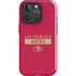 NFL San Francisco 49ers Red Performance Series iPhone 16 Pro Impact Case