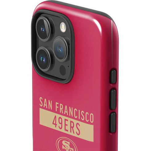 NFL San Francisco 49ers Red Performance Series iPhone 16 Pro Impact Case