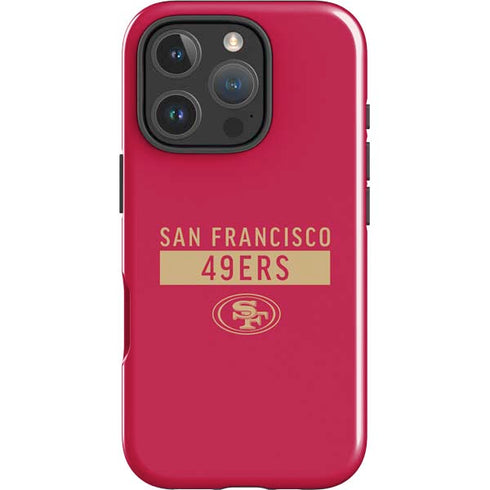 NFL San Francisco 49ers Red Performance Series iPhone 16 Pro Max Impact Case