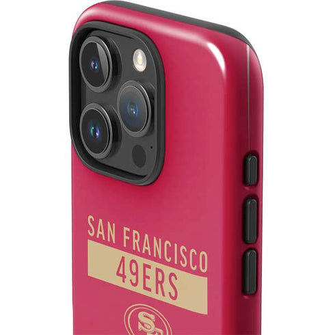 NFL San Francisco 49ers Red Performance Series iPhone 16 Pro Max Impact Case