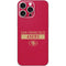 NFL San Francisco 49ers Red Performance Series iPhone 16 Pro Max Skin
