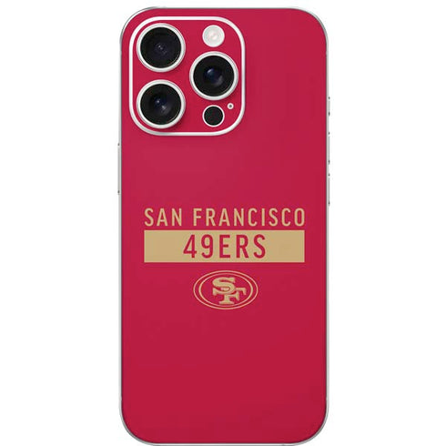 NFL San Francisco 49ers Red Performance Series iPhone 16 Pro Skin