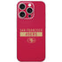 NFL San Francisco 49ers Red Performance Series iPhone 16 Pro Skin