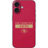 NFL San Francisco 49ers Red Performance Series iPhone 16 Skin
