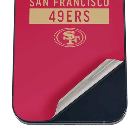 NFL San Francisco 49ers Red Performance Series iPhone 16 Skin