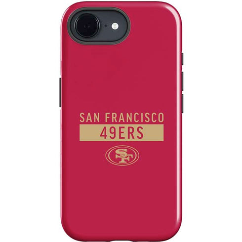 NFL San Francisco 49ers Red Performance Series iPhone 16e Impact Case