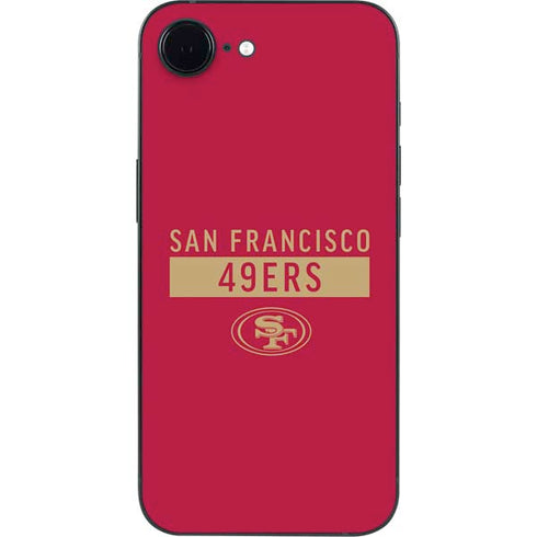NFL San Francisco 49ers Red Performance Series iPhone 16e Skin