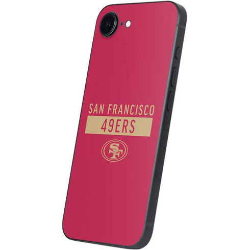 NFL San Francisco 49ers Red Performance Series iPhone 16e Skin