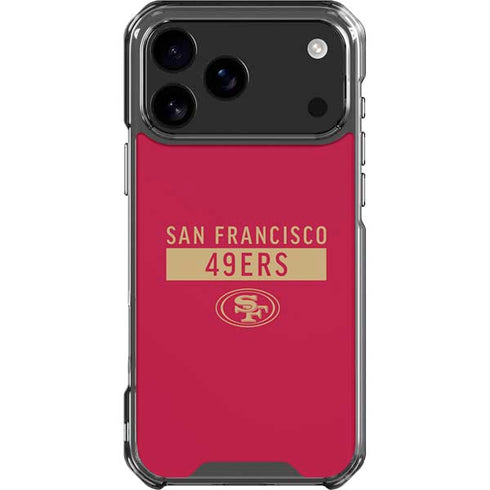 NFL San Francisco 49ers Red Performance Series iPhone 18 Pro Max Clear Case