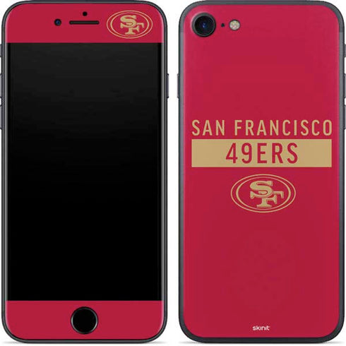 NFL San Francisco 49ers Red Performance Series iPhone 8 Skin