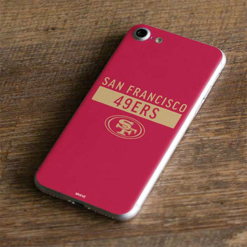 NFL San Francisco 49ers Red Performance Series iPhone 8 Skin