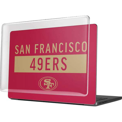NFL San Francisco 49ers Red Performance Series MacBook Pro 14in (2021-24) Case plus Skin