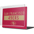 NFL San Francisco 49ers Red Performance Series MacBook Pro 14in (2021-24) Case plus Skin