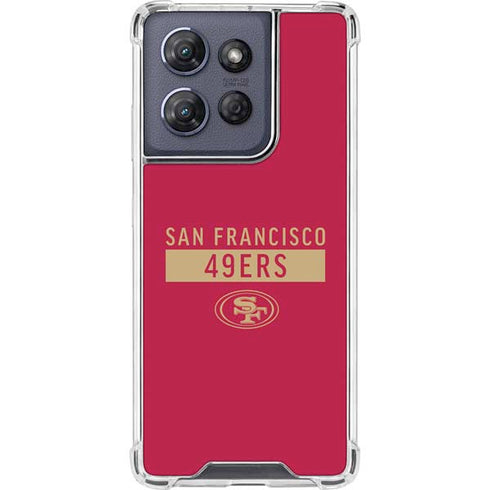 NFL San Francisco 49ers Red Performance Series Moto G 5G (2025) Clear Case