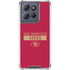 NFL San Francisco 49ers Red Performance Series Moto G 5G (2025) Clear Case