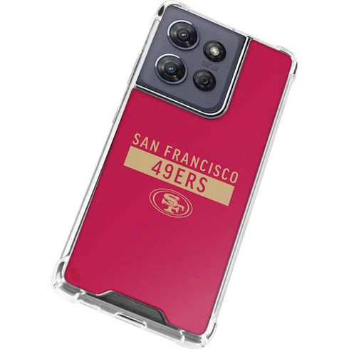 NFL San Francisco 49ers Red Performance Series Moto G 5G (2025) Clear Case