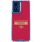NFL San Francisco 49ers Red Performance Series Moto G Play 4G (2024) Clear Case