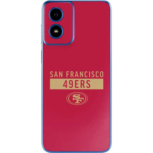 NFL San Francisco 49ers Red Performance Series Moto G Play 4G (2024) Skin