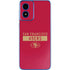 NFL San Francisco 49ers Red Performance Series Moto G Play 4G (2024) Skin