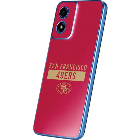 NFL San Francisco 49ers Red Performance Series Moto G Play 4G (2024) Skin